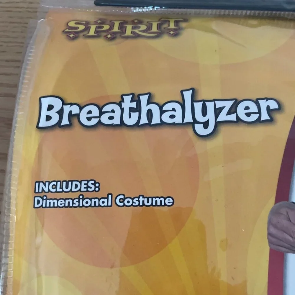 Spirit Halloween Costume Mobile Breathalyzer OS Adult Funny Racy Just Blow Here - Picture 4 of 13